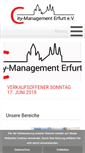 Mobile Screenshot of citymanagement-erfurt.de